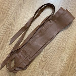 G.I.L.I. Leather Obi Wrap Belt - XS/S